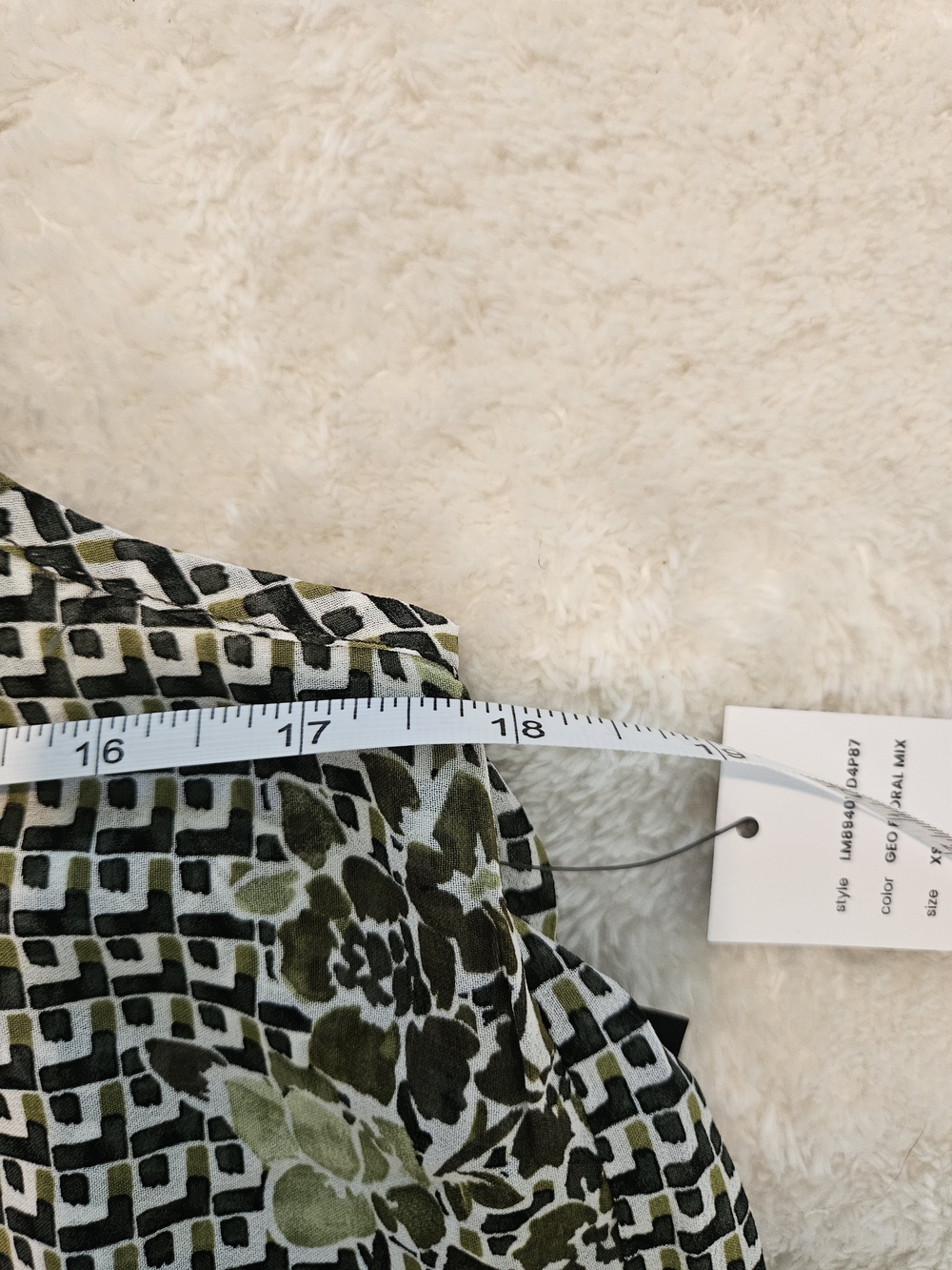 NWT Liverpool Sleeveless Green Floral Top Size XS Bohemian Summer 80s Feminine - Picture 6 of 8